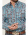 Image #3 - Stetson Men's Paisley Print Long Sleeve Snap Western Shirt, Blue, hi-res