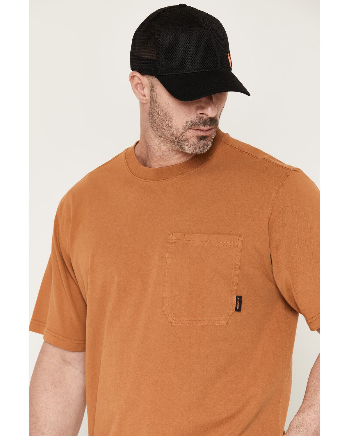 Image #2 - Hawx Men's Forge Solid Short Sleeve Work T-Shirt, Rust Copper, hi-res