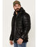 Image #2 - Mauritius Men's Leather Puffer Jacket, Black, hi-res