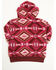 Image #3 - Shyanne Toddler Girls' Southwestern Print Fleece Hoodie, Wine, hi-res