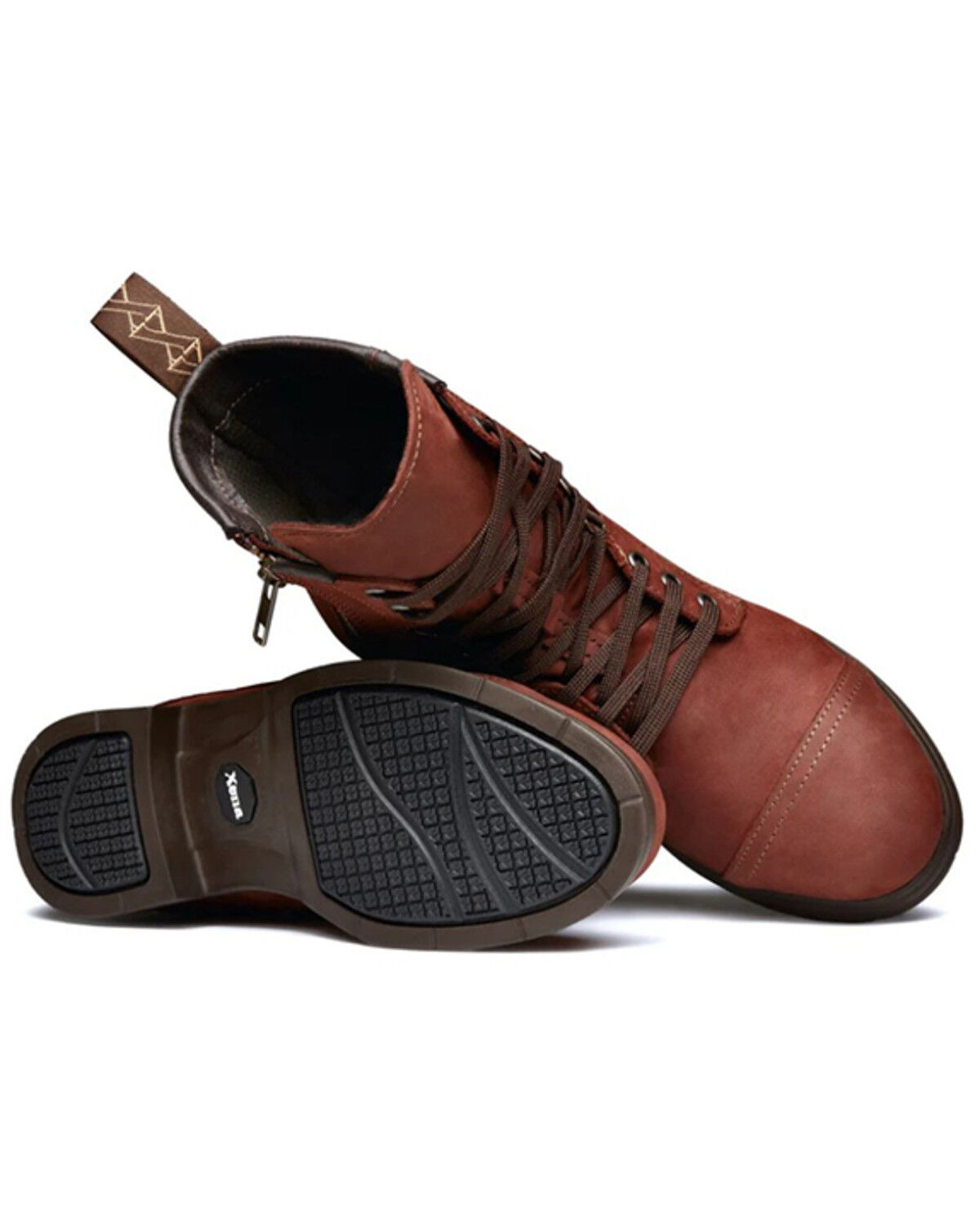 Image #5 - Xena Workwear Women's Spice Work Boots - Steel Toe, Red, hi-res