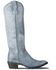 Image #2 - Lane Women's Plain Jane Tall Western Boots - Round Toe, Blue, hi-res