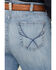 Image #4 - Ariat Women's Nebraska Light Wash Mid Rise Hope Stretch Bootcut Jeans - Plus, Light Wash, hi-res