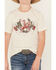 Image #3 - Sable Sky Boys' Mexico Flag Short Sleeve Graphic T-Shirt, Tan, hi-res