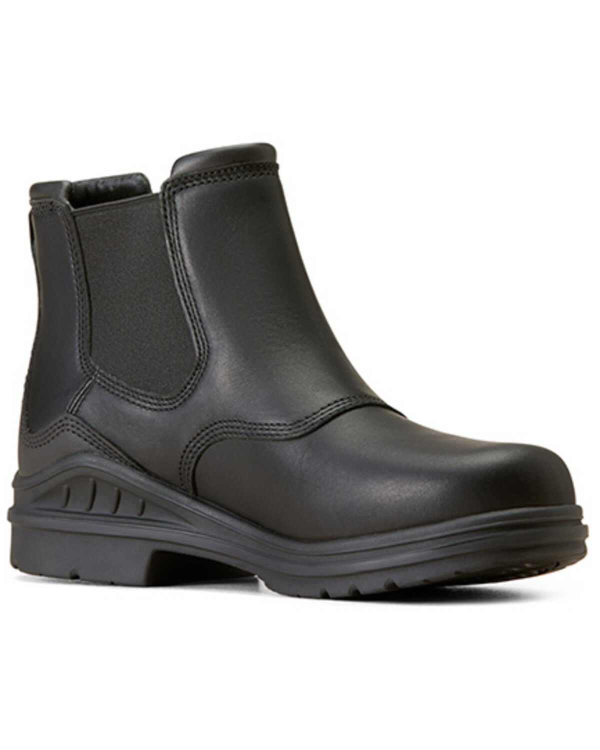 Image #1 - Ariat Men's Barnyard Twin Gore II Waterproof Boots - Round Toe, Black, hi-res