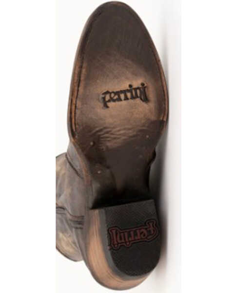 Image #6 - Ferrini Women's Stacey Distressed Western Fashion Booties - Round Toe, Distressed Brown, hi-res