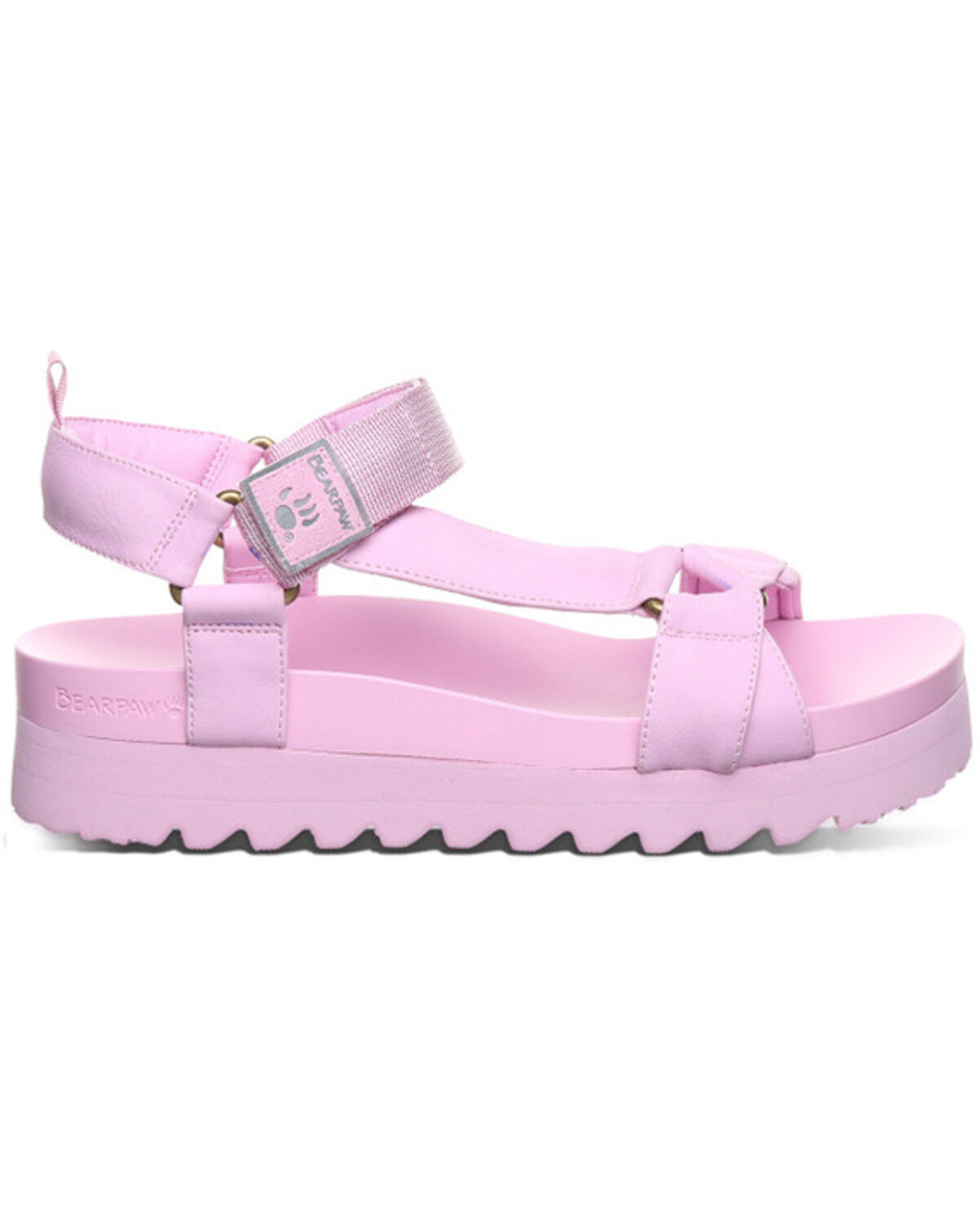 Image #2 - Bearpaw Women's Hydra Platform Sandals, Pink, hi-res