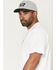 Image #3 - Brixton Men's Boot Barn Exclusive Linwood Logo Short Sleeve Graphic T-Shirt, White, hi-res