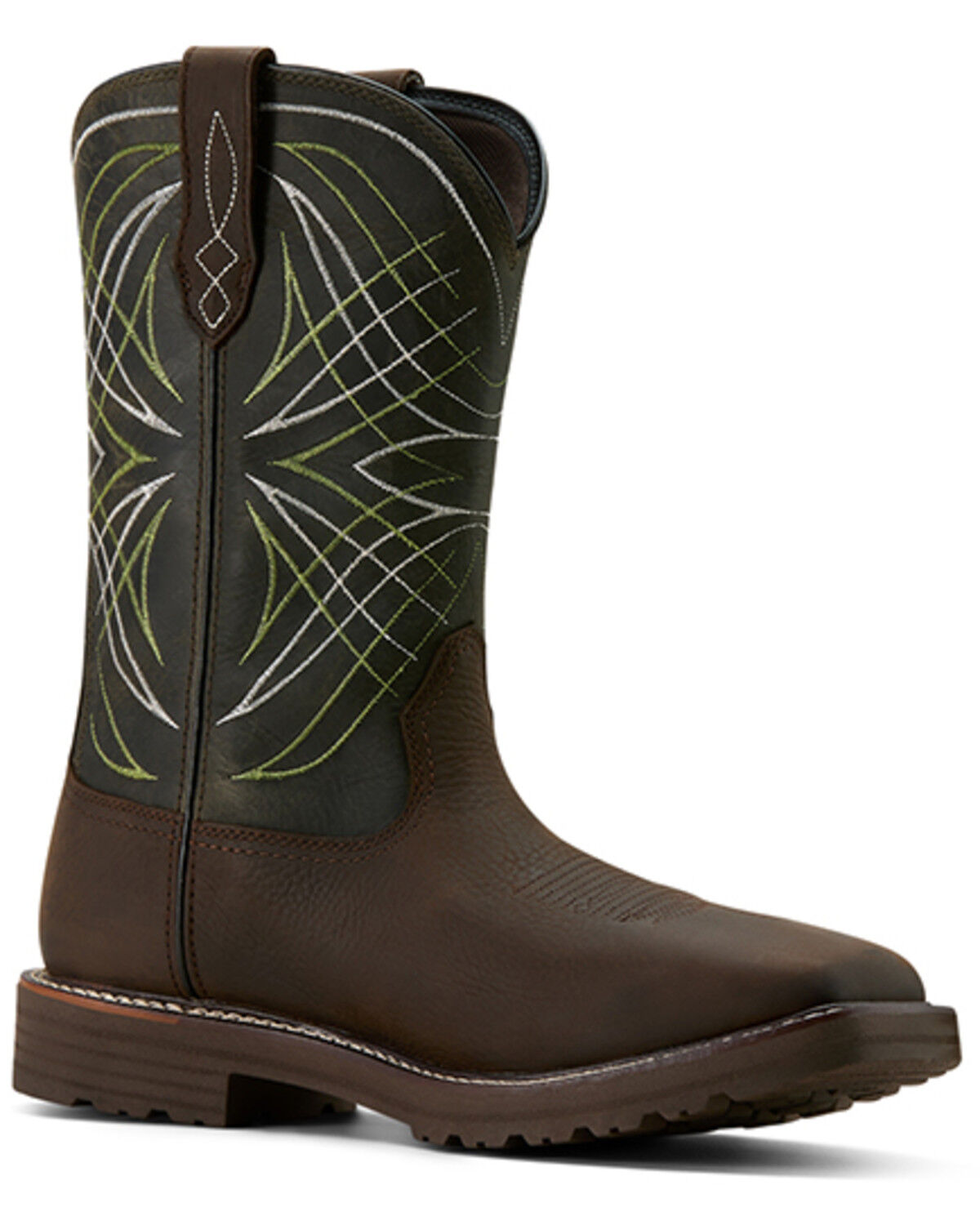 Image #1 - Ariat Men's Activator Waterproof Work Boots - Soft Toe, Dark Brown, hi-res