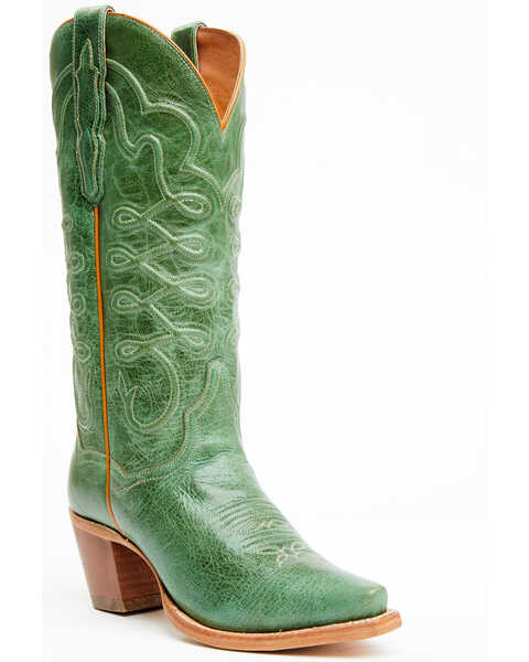 Dan Post Women's Rope Dream Western Boots - Snip Toe, Green, hi-res