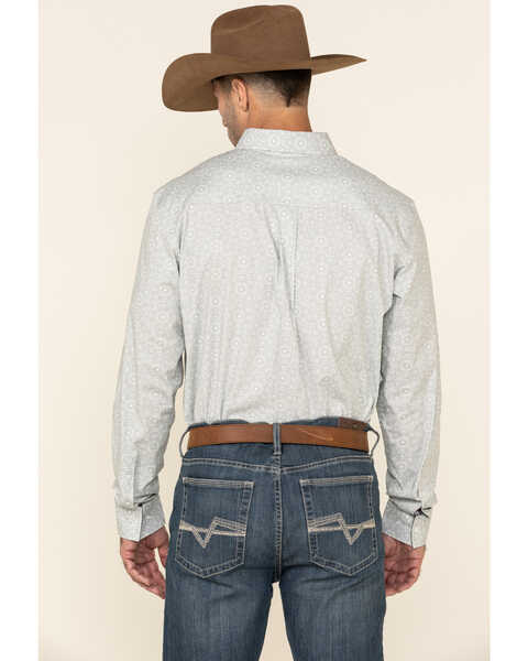 Image #5 - Cody James Men's Hemlock Medallion Print Long Sleeve Western Shirt , Grey, hi-res