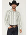 Image #1 - Gibson Trading Co Men's Dustline Striped Long Sleeve Snap Western Shirt, Sage, hi-res