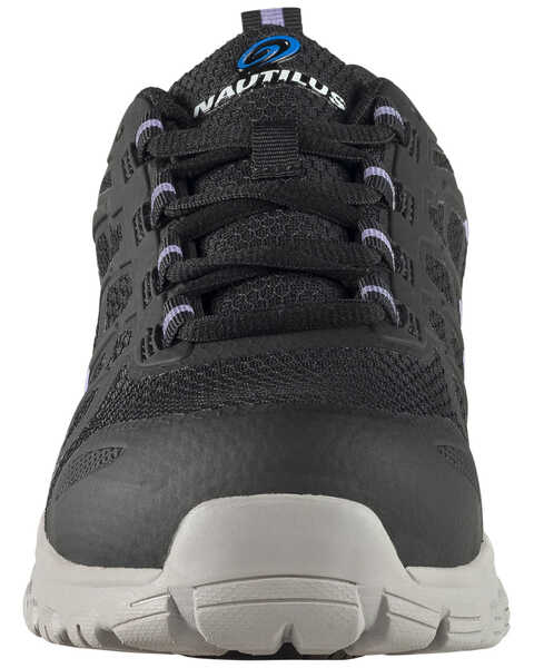 Image #4 - Nautilus Women's Stratus Slip Resisting Work Shoes - Composite Toe, Black, hi-res
