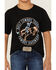 Image #3 - Cowboy Hardware Boys' Neon Built Cowboy Tough Short Sleeve Graphic T-Shirt, Black, hi-res
