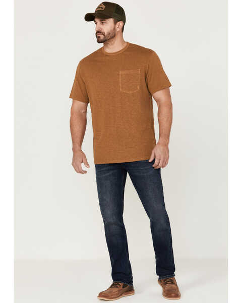 Image #2 - Brothers and Sons Men's Basic Short Sleeve Pocket T-Shirt , Rust Copper, hi-res