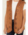 Image #3 - Fornia Girls' Studded Floral Vest, Camel, hi-res