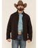 Image #1 - Cody James Men's Brown Steamboat Softshell Bonded Zip Front Jacket, Brown, hi-res