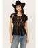 Image #2 - Shyanne Women's Hand Macrame Fringe Top, Black, hi-res