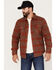 Image #1 - Brixton Men's Bowery Long Sleeve Button Down Flannel Shirt, Rust Copper, hi-res