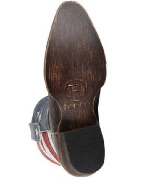 Image #4 - Roper Women's Americana Patriotic Boots - Snip Toe, Brown, hi-res