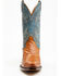 Image #4 - Dan Post 12" Exotic Ostrich Western Boots - Snip Toe , Cognac, hi-res