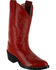 Shyanne Girls' Western Boots - Pointed Toe, Red, hi-res