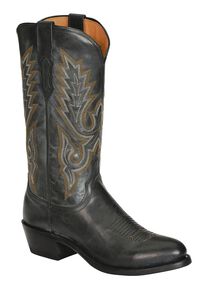Lucchese Handmade 1883 Western Madras Goat Cowboy Boots, Black, hi-res