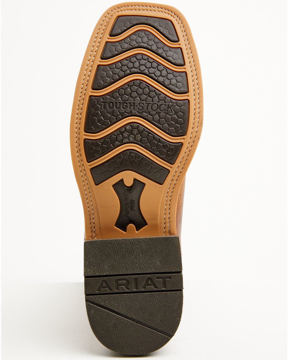 Image #7 - Ariat Men's HIghland Toughstock Performance Western Boots - Broad Square Toe, Brown, hi-res