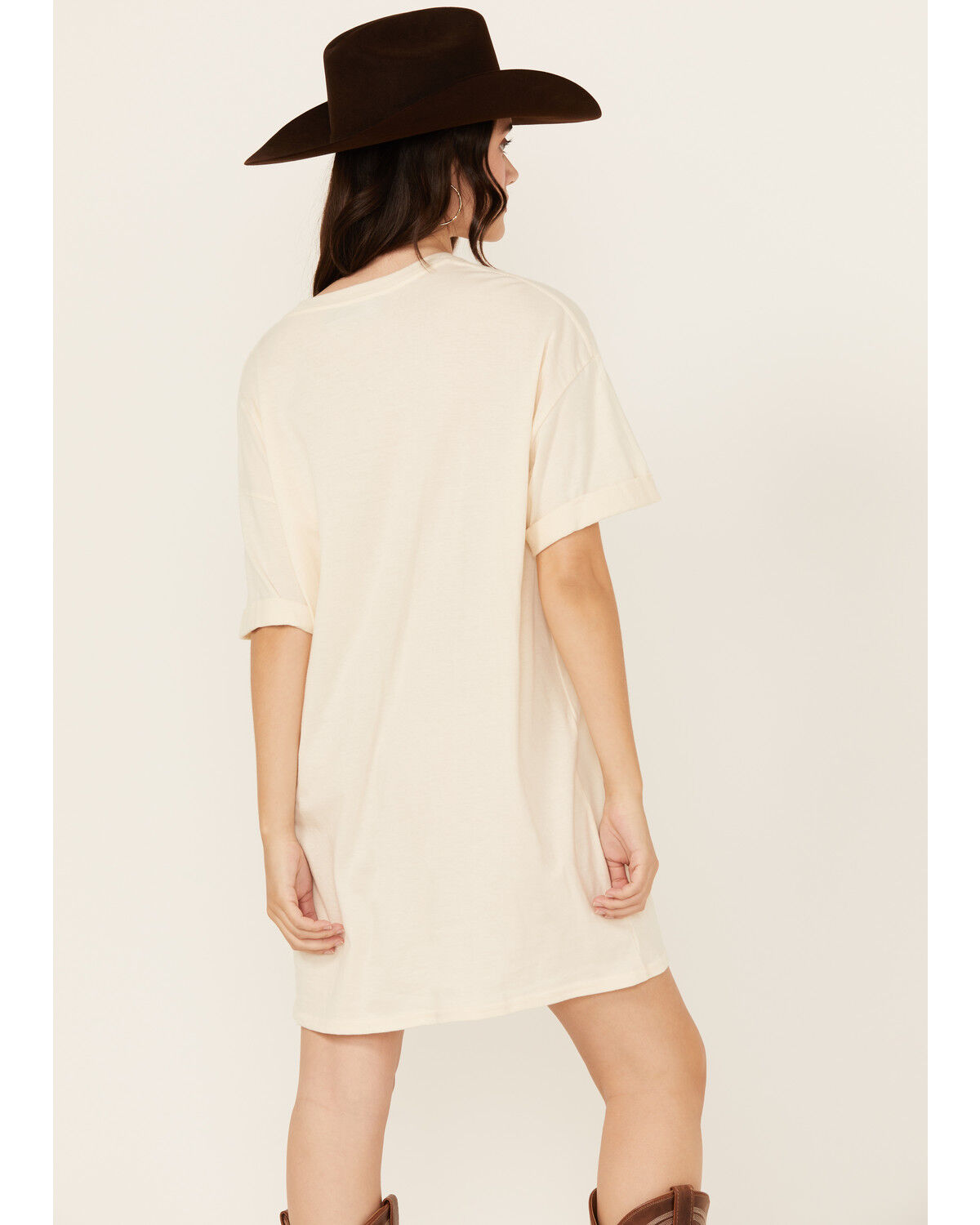 Image #4 - Girl Dangerous Women's Nashville Rose T-Shirt Mini Dress, Natural, hi-res