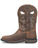 Image #2 - Double H Men's Wilmore Phantom Rider Waterproof Performance Western Boots - Broad Square Toe, Brown, hi-res