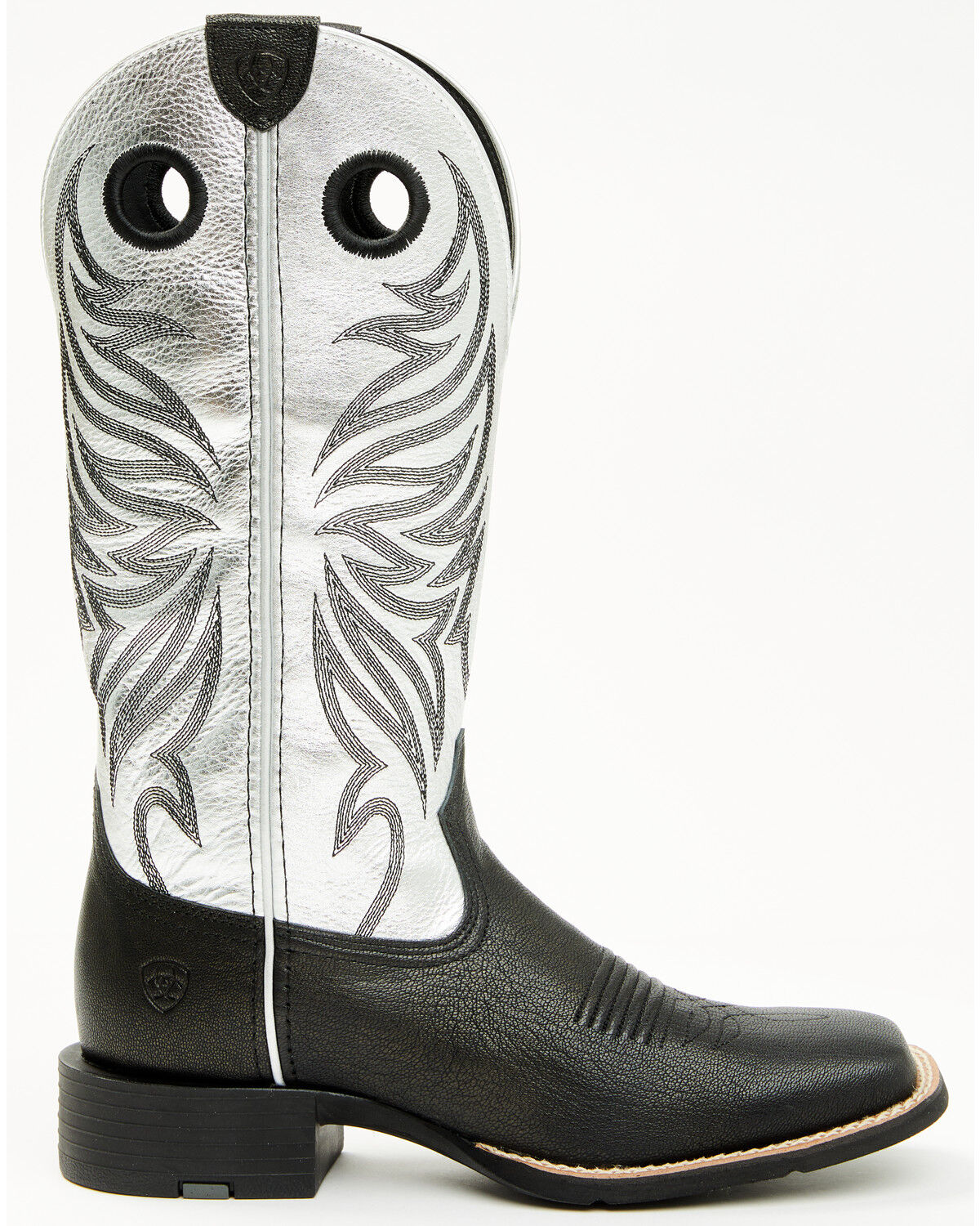 Image #2 - Ariat Women's Ryder Performance Western Boots - Broad Square Toe, Black, hi-res