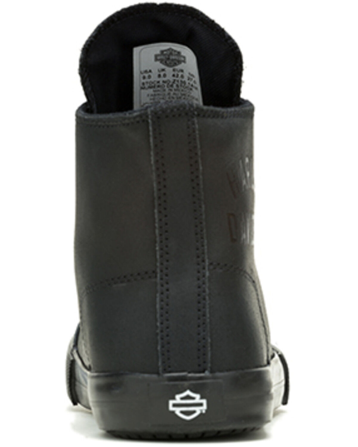 Image #5 - Harley Davidson Men's Nathan Motorcycle Sneakers, Black, hi-res