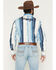 Image #4 - Wrangler Men's Logo Striped Long Sleeve Snap Western Shirt, Blue, hi-res