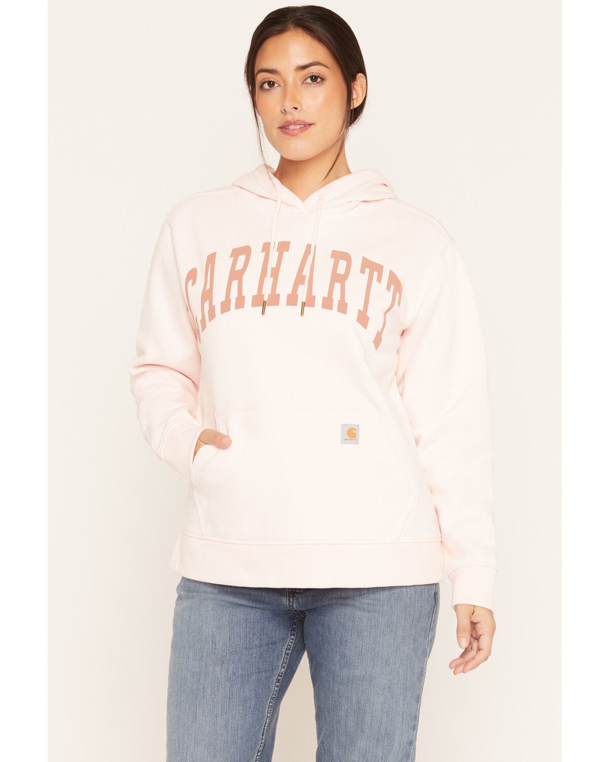Carhartt Women's Marquette Varsity Graphic Hoodie, Rose, hi-res