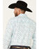 Image #4 - Wrangler 20X Men's Dot Geo Print Long Sleeve Snap Western Shirt , Blue, hi-res
