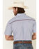 Cowboy Hardware Men's Two Tone Geo Print Short Sleeve Button Down Western Shirt , Turquoise, hi-res