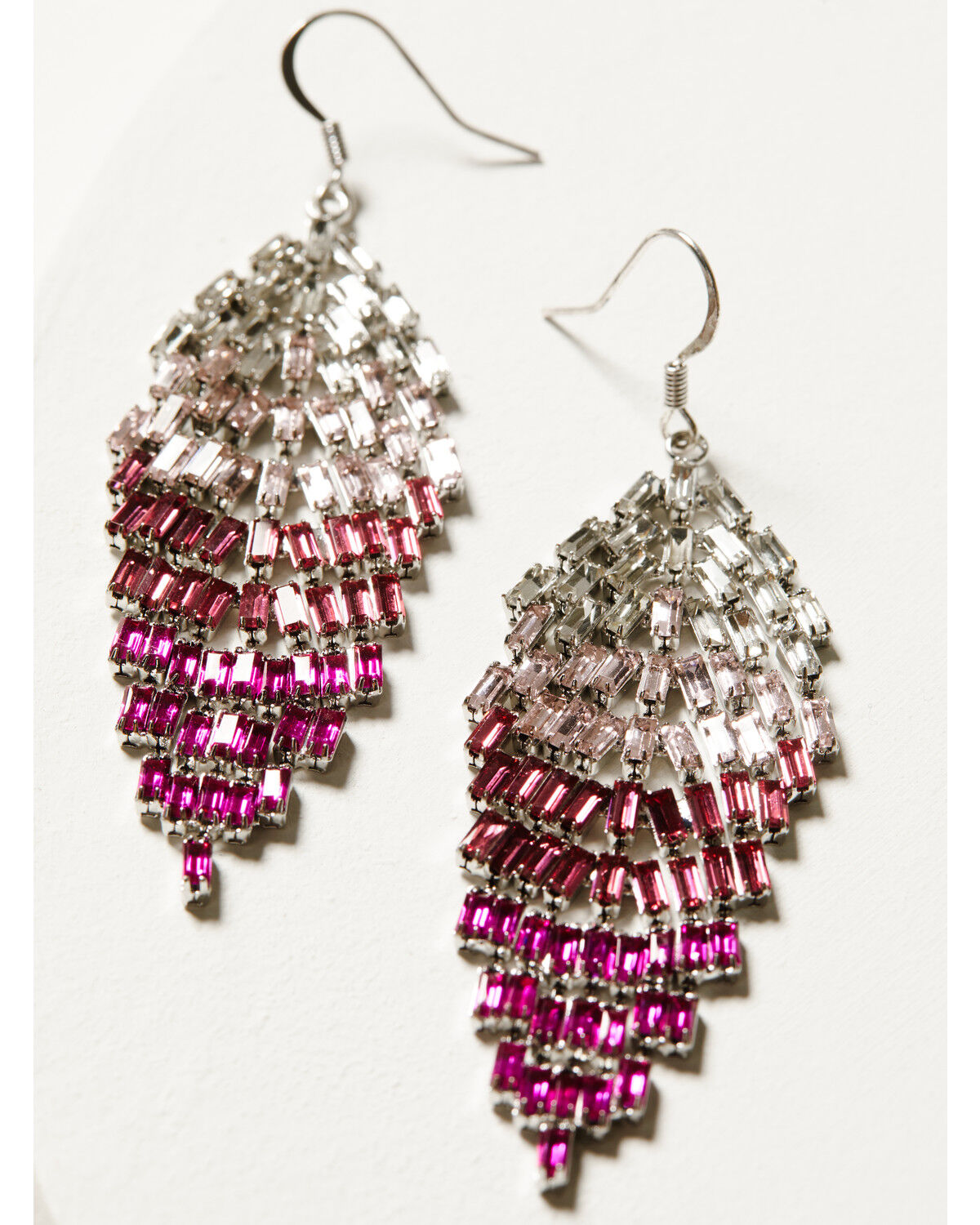 Image #2 - Idyllwind Women's Ombre Cascade Earrings, Fuchsia, hi-res