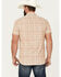 Image #4 - Pendleton Men's Deacon Print Short Sleeve Button-Down Western Shirt, Tan, hi-res