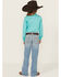 Image #3 - Ariat Girls' Hasley Bootcut Stretch Denim Jeans, Light Wash, hi-res