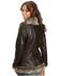 Image #3 - Scully Women's Faux Leather & Fur Jacket, Dark Brown, hi-res