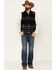 Image #1 - Cripple Creek Men's Black Navajo Blanket Wool Melton Vest , , hi-res