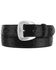 Image #1 - Tony Lama Men's Ostrich Print Leather Belt - Reg & Big, Black, hi-res