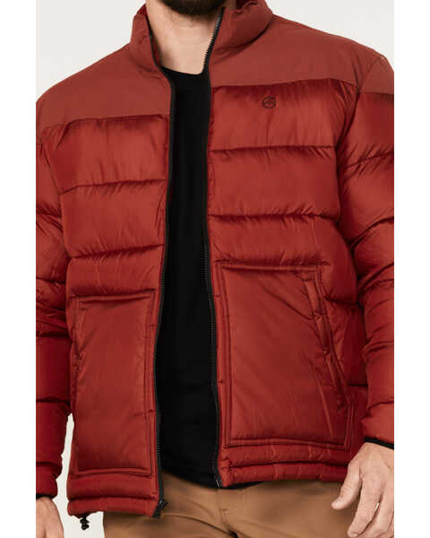 Image #3 - Wrangler ATS Men's All-Terrain Classic Zip-Front Puffer Jacket, Red, hi-res