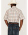 Image #4 - Wrangler Retro Men's Plaid Short Sleeve Snap Western Shirt , Brown, hi-res