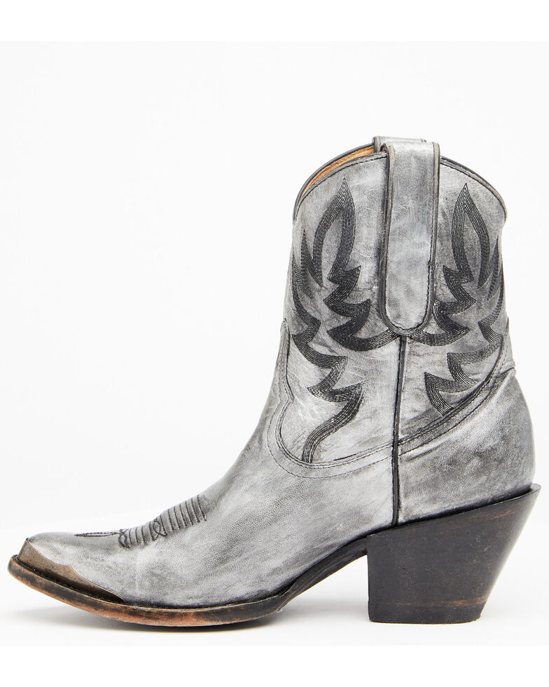 ladies silver booties