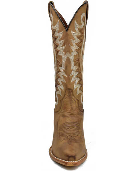 Image #4 - Dan Post Women's Magic Fashion Tall Western Boots - Snip Toe, Lt Brown, hi-res