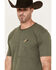 Cody James Men's Head West Short Sleeve Graphic T-Shirt, Olive, hi-res