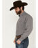 Image #2 - Cinch Men's Geo Print Long Sleeve Button-Down Western Shirt, Black, hi-res