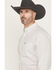 Image #2 - Ariat Men's Cesar Striped Geo Long Sleeve Button-Down Western Shirt, White, hi-res
