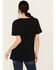 Image #4 - Wrangler Retro Women's Long Live Cowboys Short Sleeve Boyfriend Graphic Tee, Black, hi-res